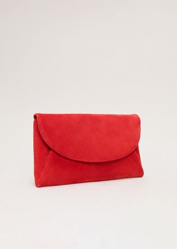 Phase Eight Red Suede Bags Red Canada | WBRSPK-841